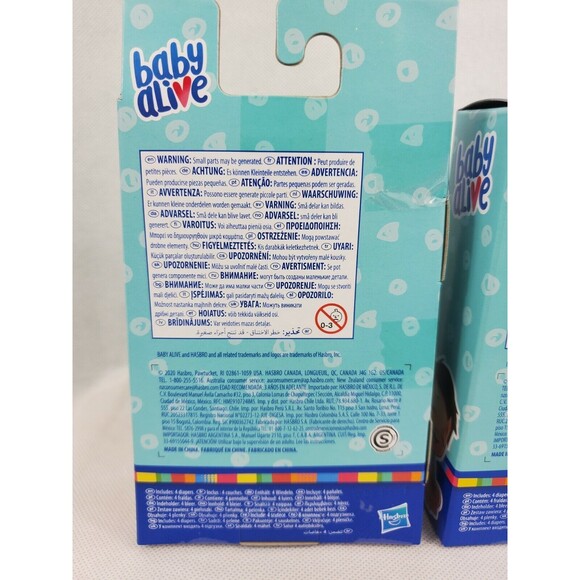 HASBRO BABY ALIVE DIAPERS 2 PACKS OF 4 DIAPERS NEW - Picture 4 of 5